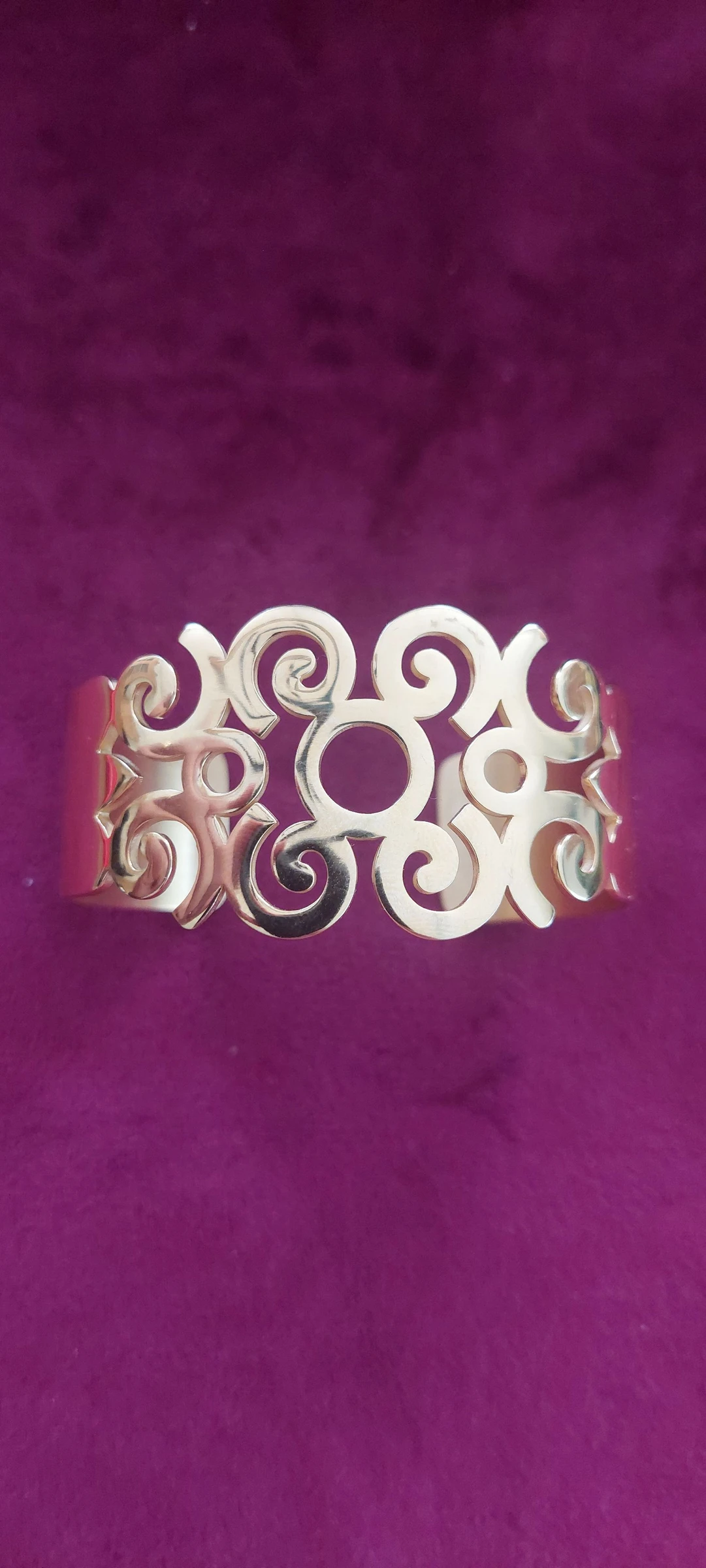 Prachtige open gouden armband - stijl "Les Georgettes" (28mm) – photo 6